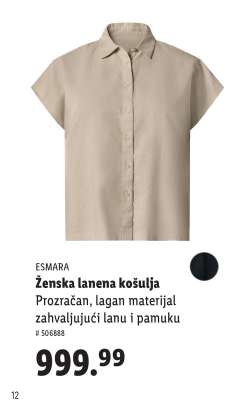 Ženska lanena košulja