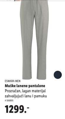 Muške lanene pantalone