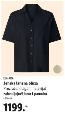 Ženska lanena bluza