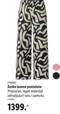 Ženke lanene pantalone