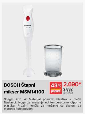BOSCH ŠTAPNI MIKSER MSM14100
