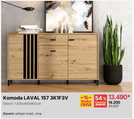 Komoda LAVAL 157 3K1F3V