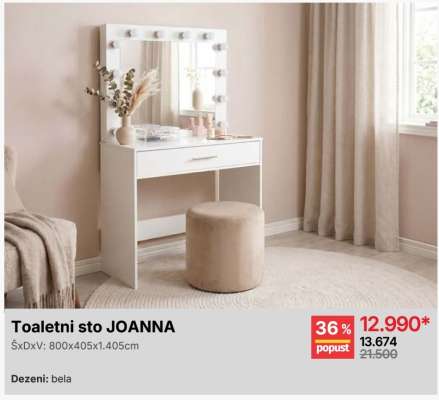 Toaletni sto JOANNA
