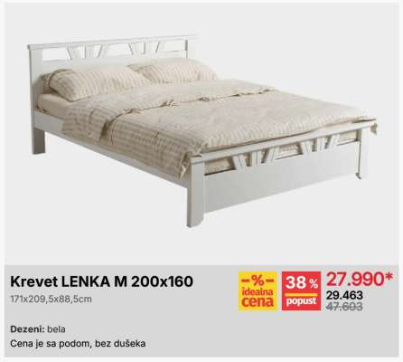 Krevet LENKA M 200x160