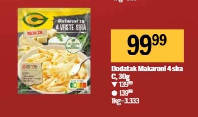 Dodatak Makaroni 4 sira