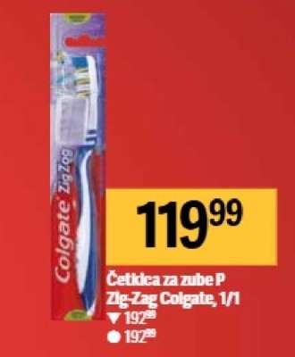 Četkica za zube P Zig-Zag Colgate, 1/1