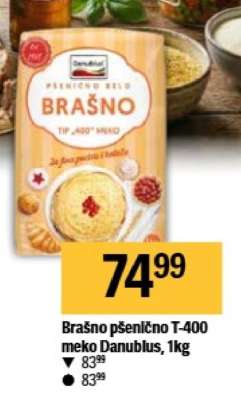 Brašno pšenično T-400 meko Danublus, 1kg