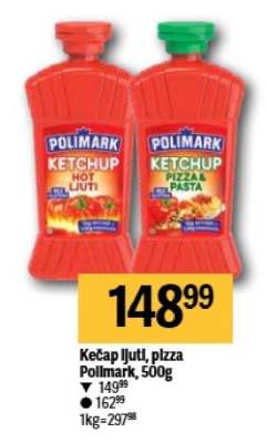 Kečap ljuti, pizza Pollmark, 500g