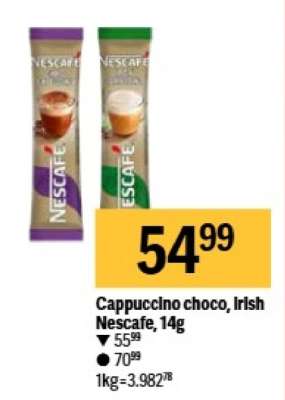 Cappuccino choco, irish Nescafe, 14g