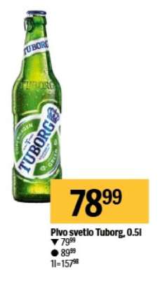Pivo svetlo Tuborg 0,5l