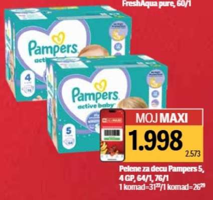 Pampers active baby