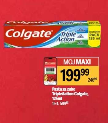 Pasta za zube TripleAction Colgate, 125ml