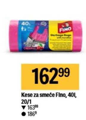 Kese za smeće Fino, 40l, 20/1