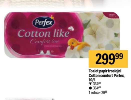 Toalet papir troslojni Cotton Comfort Perfex 10/1