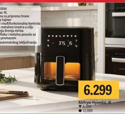 Airfryer Hyundai, 4l