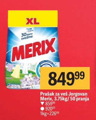 Prašak za veš Jorgovan Merix
