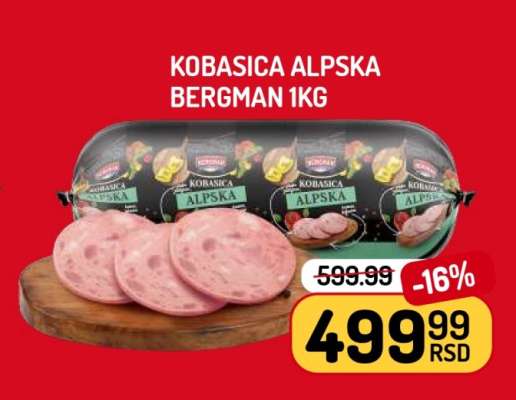 KOBASICA ALPSKA BERGMAN 1kg