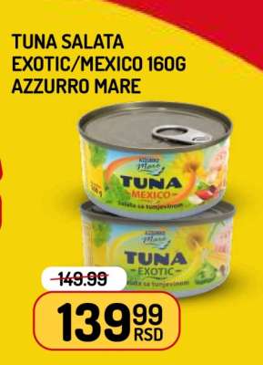 Tuna Salata Exotic/Mexico 160g Azzurro Mare