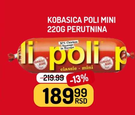 Kobasica Poli Mini 220g Perutnina