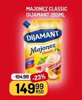 MAJONEZ CLASSIC DIJAMANT 285ml