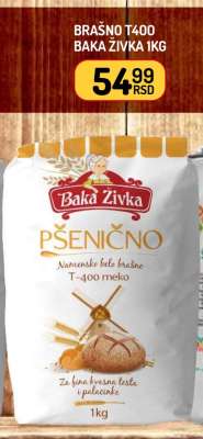 Brašno T400 Baka Živka 1kg