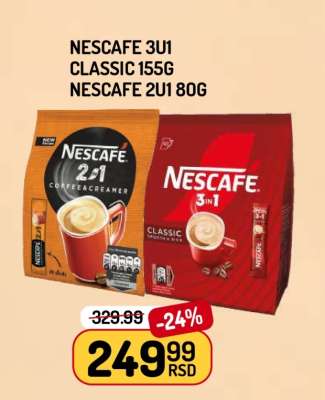 NESCAFE 3u1 Classic 155g, NESCAFE 2u1 80g