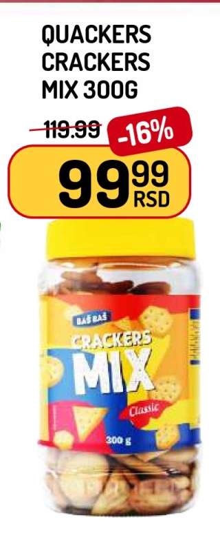 QUACKERS CRACKERS MIX 300G
