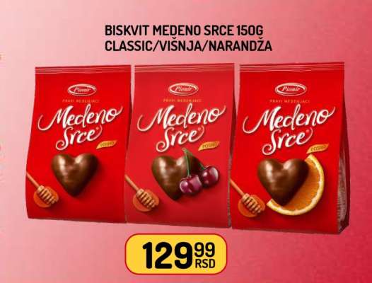 Biskvit Medeno Srce 150g