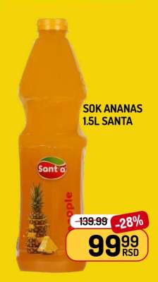 Sok Ananas 1.5L Santa