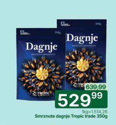 Smrznute dagnje Tropic trade 350g