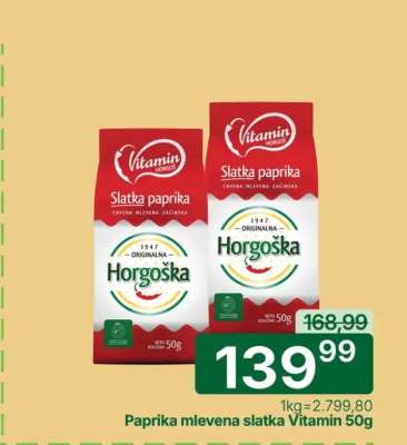 Paprika mlevena slatka Vitamin 50g