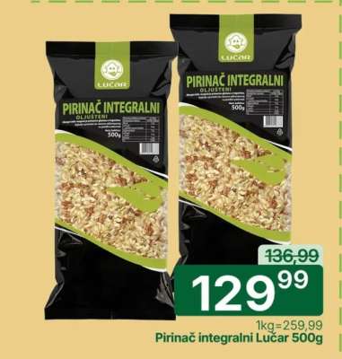 Pirinač integralni Lučar, 500g