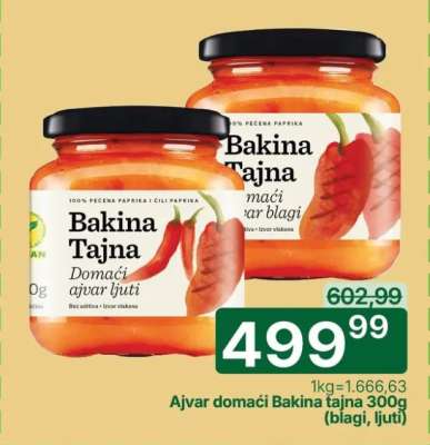 Ajvar domaći Bakina tajna 300g (blagi, ljuti)