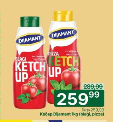 Kečap Dijamant 1kg (blagi, pizza)