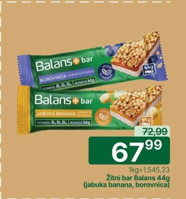 Žitni bar Balans 44g