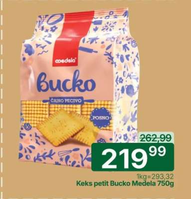 Keks petit Bucko Medela 750g