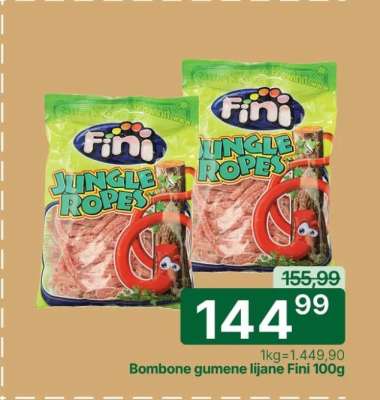 Bombone gumene lijane Fini 100g