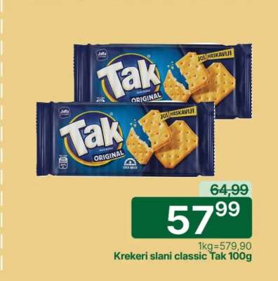 Krekeri slani classic Tak 100g