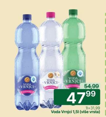 Voda Vrnci 1,5l (više vrsta)