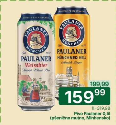 Pivo Paulaner 0.5l