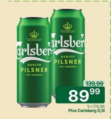 Pivo Carlsberg 0,5l