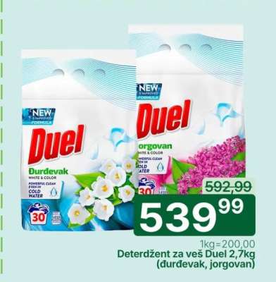 Deterdžent za veš Duel 2,7kg