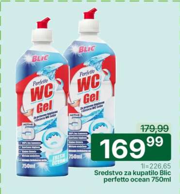 Sredstvo za kupatilo Blic perfetto ocean 750ml