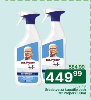 Sredstvo za kupatilo bath Mr.Proper 800ml