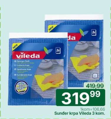 Sunder krpa Vileda 3 kom.