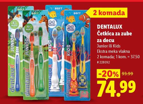 Dentalux Četkica za zube za decu