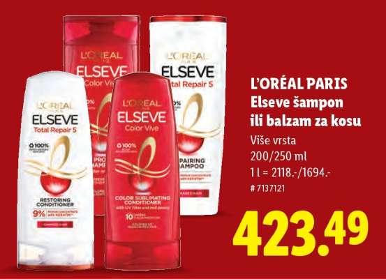 L'Oréal Paris Elseve Šampon ili balzam za kosu
