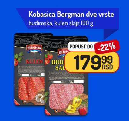 Kobasica Bergman dve vrste