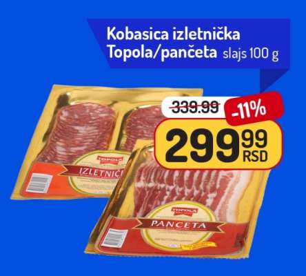 Kobasica izletnička Topola/pančeta