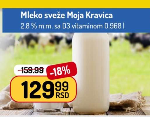 Mleko sveže Moja Kravica
